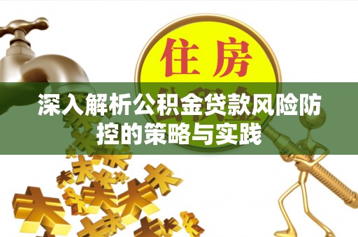 坪山新区深入解析公积金贷款风险防控的策略与实践