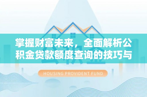 坪山新区掌握财富未来，全面解析公积金贷款额度查询的技巧与策略