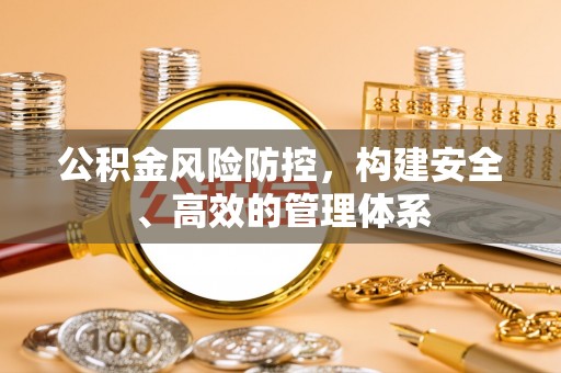 坪山新区公积金风险防控，构建安全、高效的管理体系