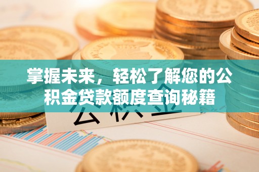 坪山新区掌握未来，轻松了解您的公积金贷款额度查询秘籍