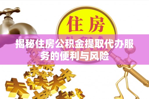 坪山新区揭秘住房公积金提取代办服务的便利与风险