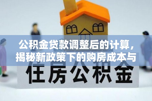 坪山新区公积金贷款调整后的计算，揭秘新政策下的购房成本与规划策略