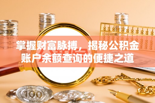 坪山新区掌握财富脉搏，揭秘公积金账户余额查询的便捷之道