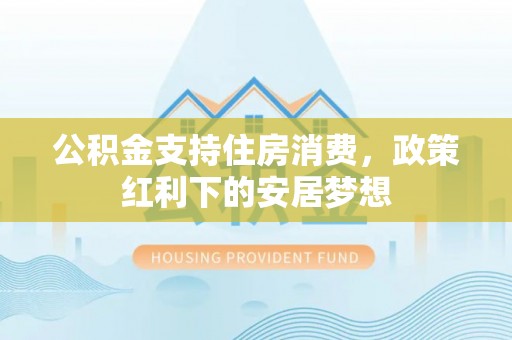 坪山新区公积金支持住房消费，政策红利下的安居梦想