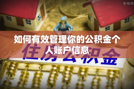 坪山新区如何有效管理你的公积金个人账户信息