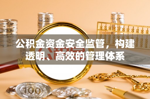 坪山新区公积金资金安全监管，构建透明、高效的管理体系