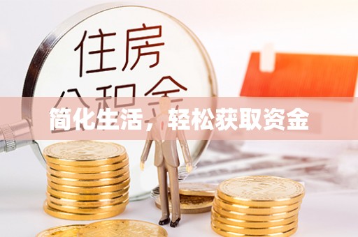 坪山新区简化生活，轻松获取资金