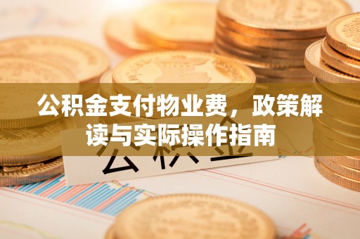 坪山新区公积金支付物业费，政策解读与实际操作指南